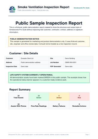 Smokevents public demo inspection report cover